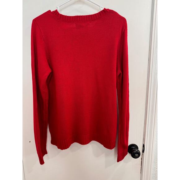 Adorable Karen Scott Christmas Reindeer Sweater - Picture 3 of 7